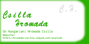 csilla hromada business card